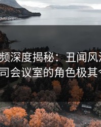 樱桃视频深度揭秘：丑闻风波背后，大V在公司会议室的角色极其令人意外