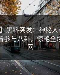 【爆料】黑料突发：神秘人在晚餐过后被曝曾参与八卦，惊艳全场席卷全网