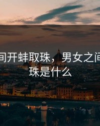 男女之间开蚌取珠，男女之间开蚌取珠是什么